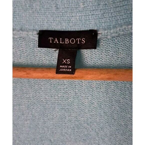 Talbots‎ Cardigan Sweater Women's XS Blue V Neck Button Up Long Sleeve Classic - Picture 2 of 8